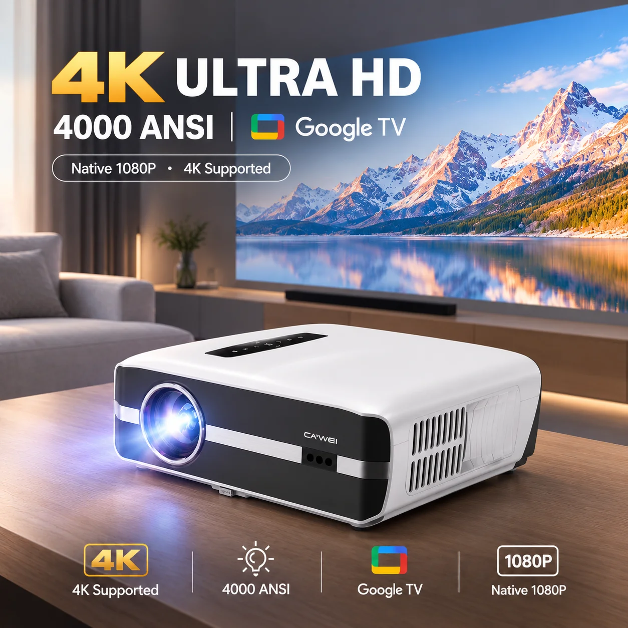 Outdoor Power Products - جهاز عرض A9S الجديد بدقة 4K