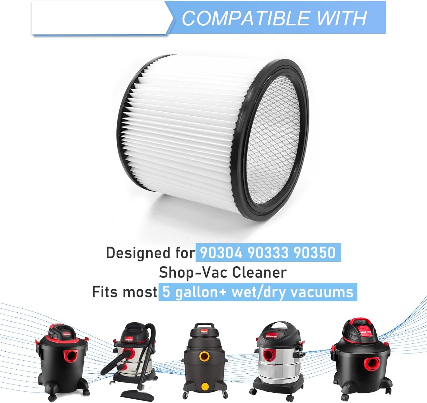 فلتر بديل لـ Shop-Vac 90350 90 - مراجعة Wet Dry Vacuum Shop وسعره
