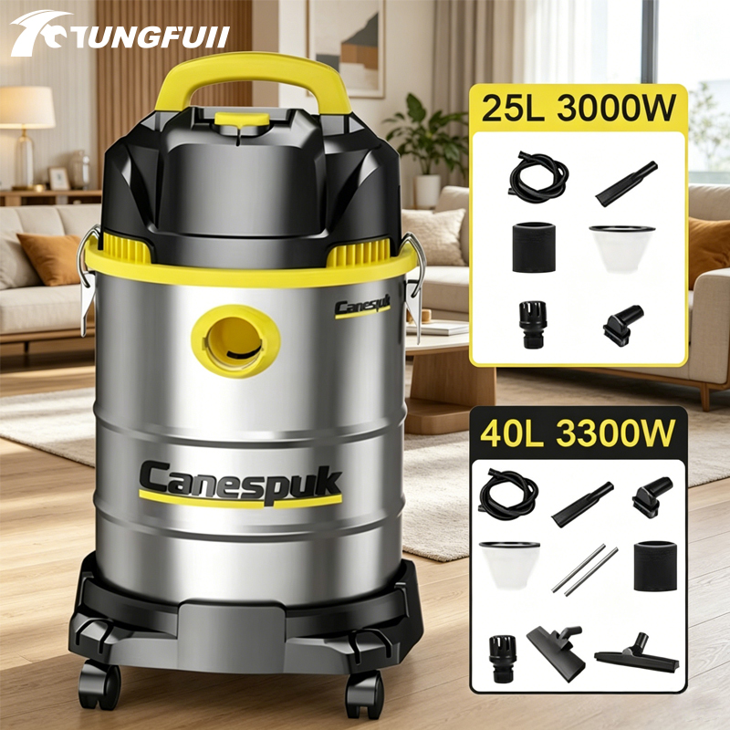 مكنسة كهربائية بقوة شفط عالية  - مراجعة Wet Dry Vacuum Shop وسعره